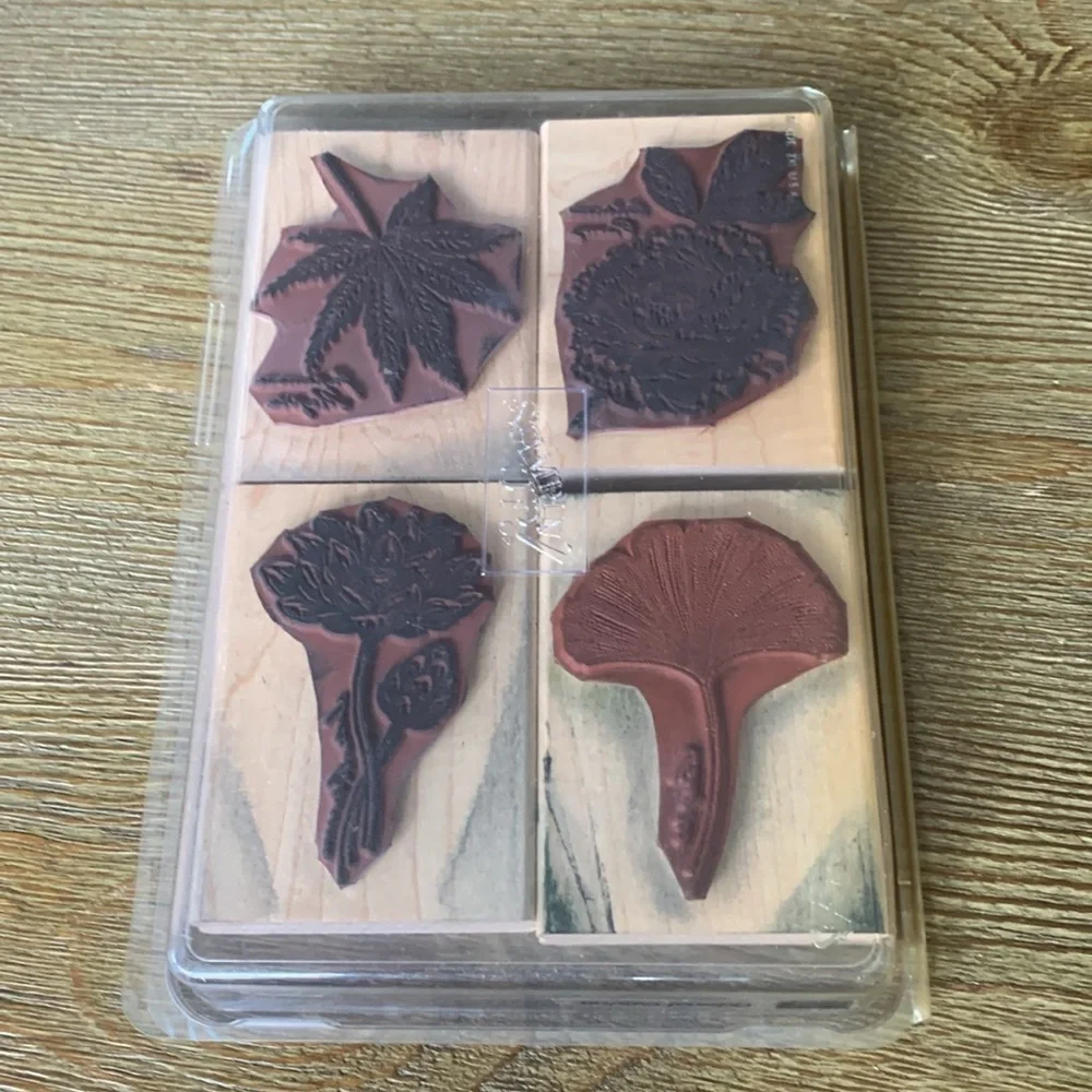 Stampin’ Up! Rubber Stamp Set Oriental Gardens Set of 4